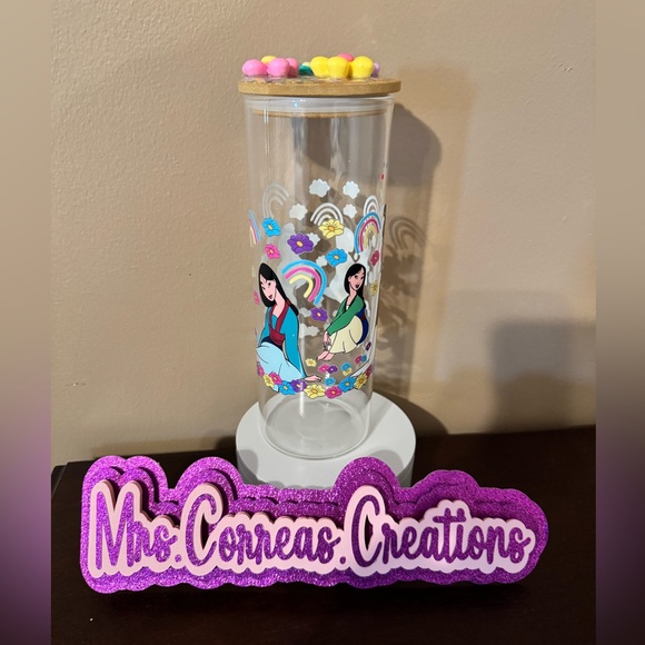 Mulan clear glass cup - Picture 1 of 3